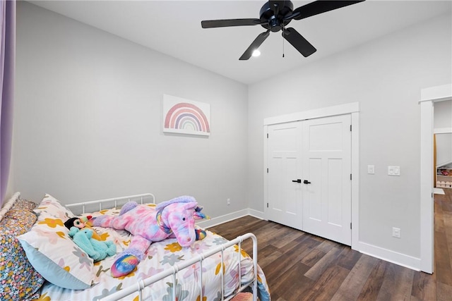 251 Kordsmeier Ln, Morrilton, AR 72110 - bedroom featuring wood finished floors, baseboards, a ceiling fan, and recessed lighting