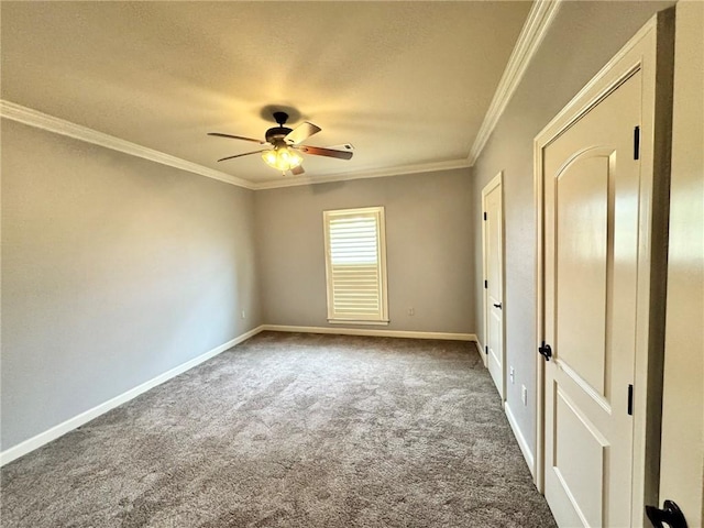 335 Point W, Conway, AR 72034 - unfurnished bedroom with carpet floors, a textured ceiling, baseboards, and ornamental molding