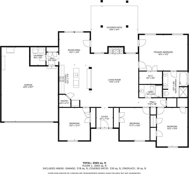 335 Point W, Conway, AR 72034 - floor plan