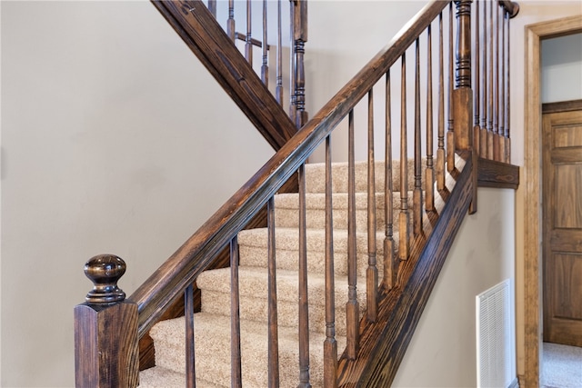 279 Eagle Cove Rd, Lamar, AR 72846 - stairs featuring carpet flooring