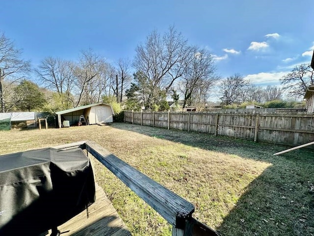 6011 River Rd, Pottsville, AR 72858 - view of yard with a storage shed and an outdoor structure