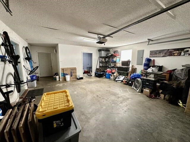 6011 River Rd, Pottsville, AR 72858 - garage with a garage door opener and electric panel