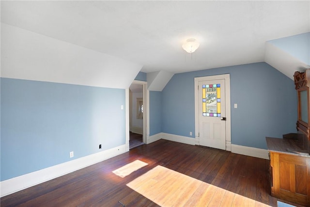 601 N Front St, Dardanelle, AR 72834 - bonus room with vaulted ceiling, baseboards, and wood-type flooring