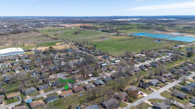 birds eye view of property featuring a residential view
