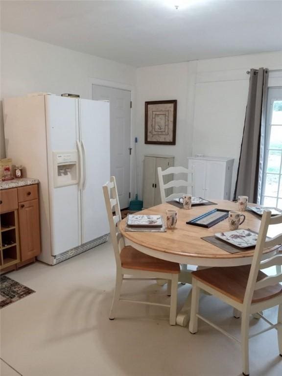 view of dining area
