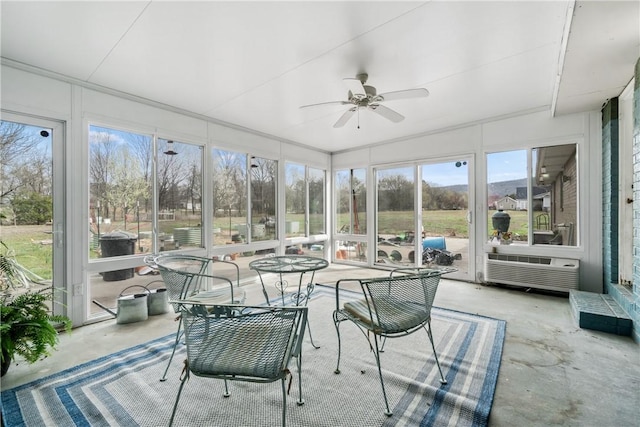 11300 Spring Mountain Dr, Farmington, AR 72730 - sunroom with a ceiling fan