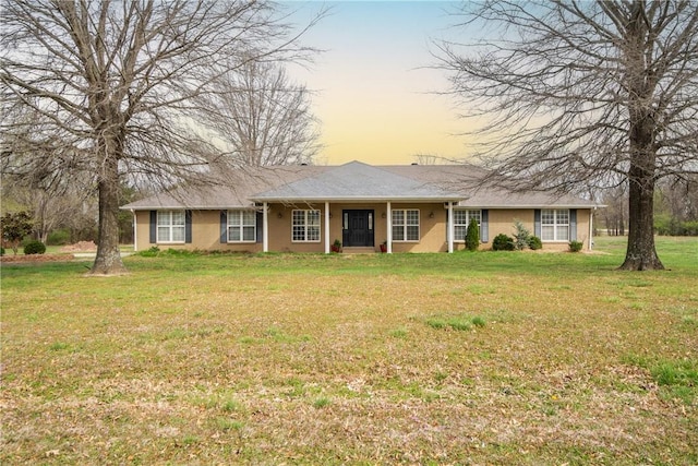 11300 Spring Mountain Dr, Farmington, AR 72730 - ranch-style house featuring a lawn