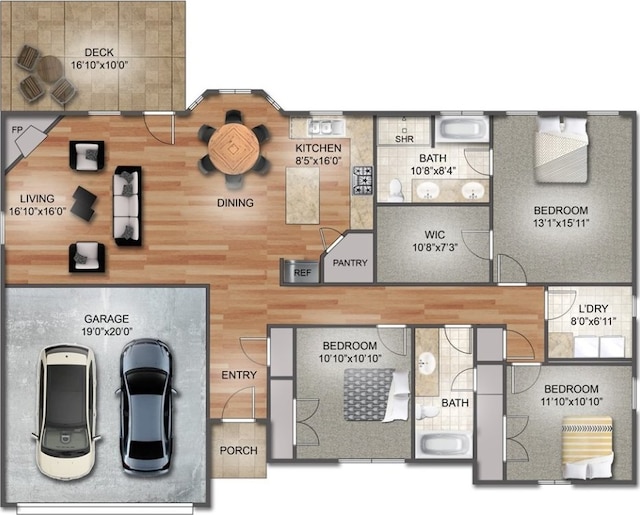 6 Osborne Ln, Bella Vista, AR 72715 - home floor plan