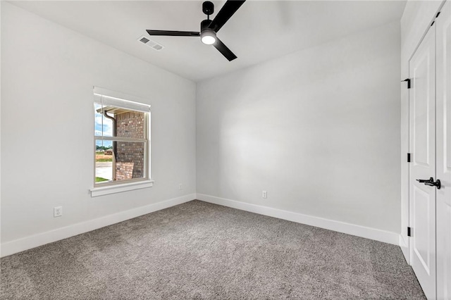 98 N Banner Ave, Farmington, AR 72730 - carpeted spare room featuring a ceiling fan and baseboards