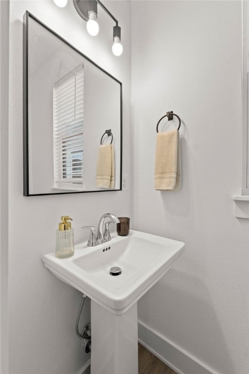 845 One Mile Rd, Fayetteville, AR 72704 - bathroom featuring wood finished floors