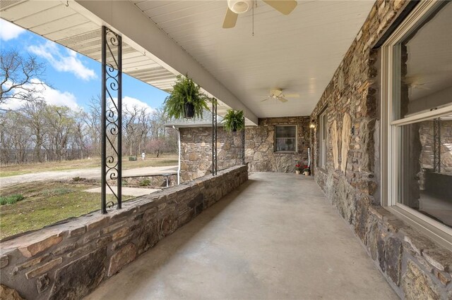 1120 County Road 6012, Berryville, AR 72616 - view of patio / terrace with a ceiling fan