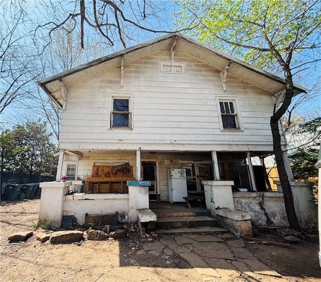 887 S Lt Col Leroy Pond Ave, Fayetteville, AR 72701 - rear view of house with covered porch
