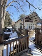 805 N Front St, Dardanelle, AR 72834 - view of snow covered deck