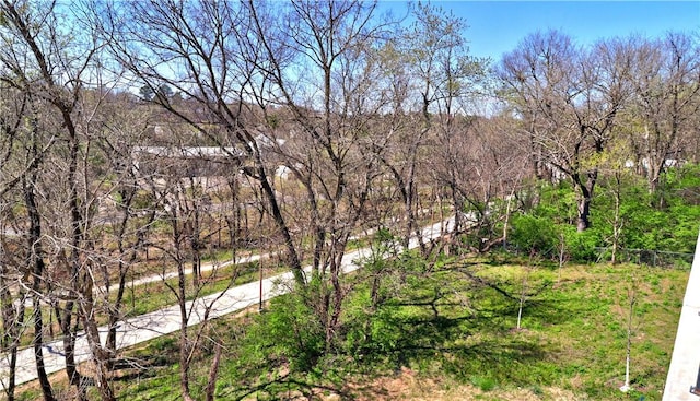 203 S W Ave Unit 1, Fayetteville, AR 72701 - view of yard with a wooded view