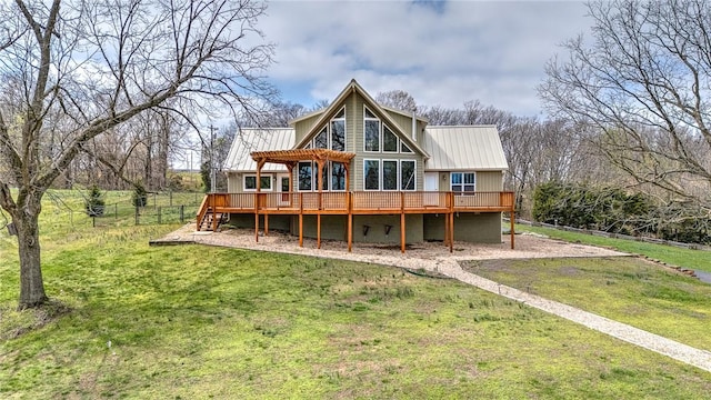 19123 Hill Rd, Springdale, AR 72764 - rear view of house with a deck