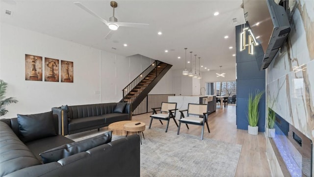 225 SE 7th St, Bentonville, AR 72712 - lobby with stairs and recessed lighting