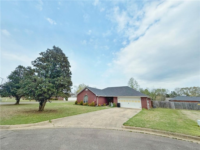 5 Arrowhead Ln, Clarksville, AR 72830 - ranch-style house with driveway, a garage, and brick siding