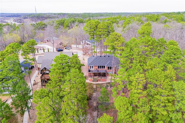 44 Devizis Dr, Bella Vista, AR 72714 - aerial view of property and surrounding area featuring a forest