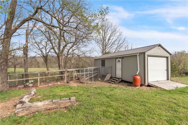 17225 Featherstone Trl, Gentry, AR 72734 - view of yard with fence and an outdoor structure