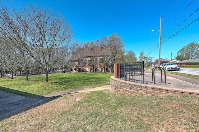 321 E Lafayette St Unit 103, Fayetteville, AR 72701 - view of grassy yard