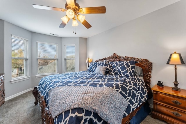 6628 Bernice Ave, Springdale, AR 72762 - bedroom with carpet floors, baseboards, and ceiling fan
