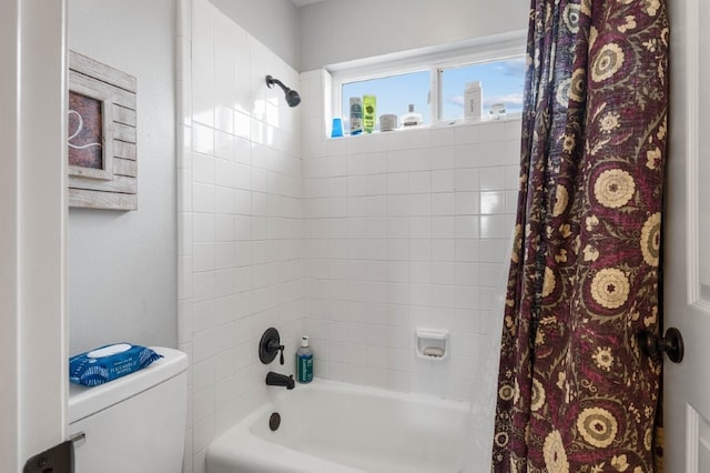 6628 Bernice Ave, Springdale, AR 72762 - bathroom featuring shower / bath combo and toilet
