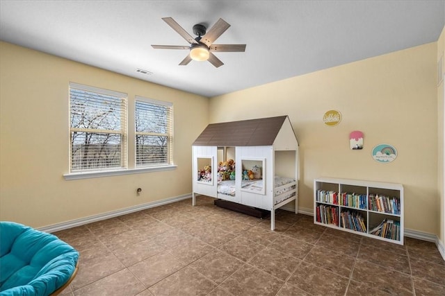 17793 Bluffview Dr, Springdale, AR 72764 - bedroom with ceiling fan and tile patterned flooring
