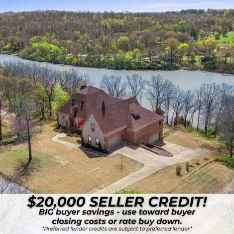 17793 Bluffview Dr, Springdale, AR 72764 - view of subject property featuring a large body of water and a forest