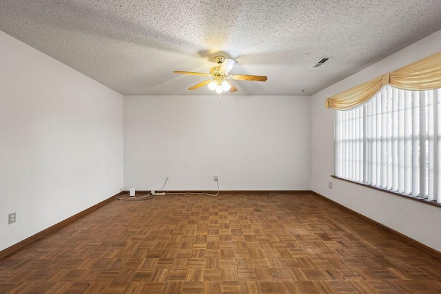 3906 Chapman Ave, Springdale, AR 72762 - empty room with a ceiling fan, baseboards, and a textured ceiling