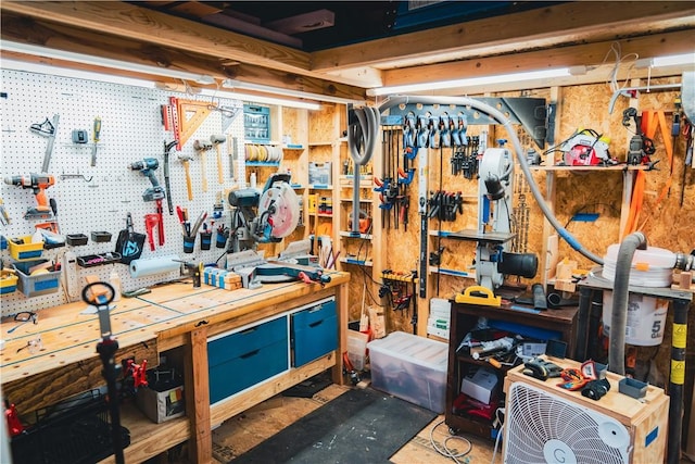 view of storage area