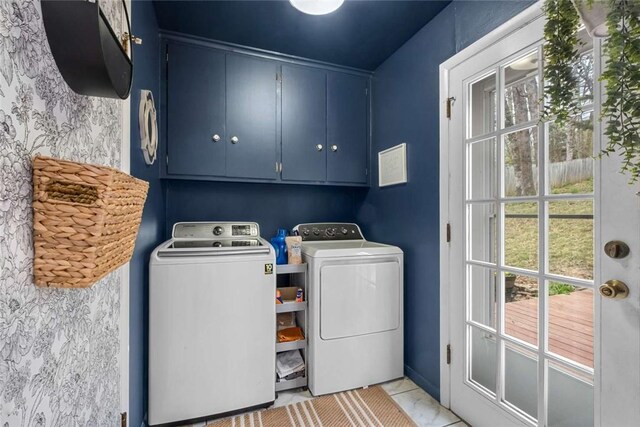 1617 N Applebury Dr, Fayetteville, AR 72701 - washroom featuring cabinet space and washer and dryer