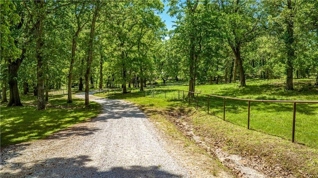 view of road