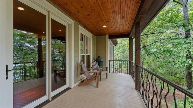 view of balcony