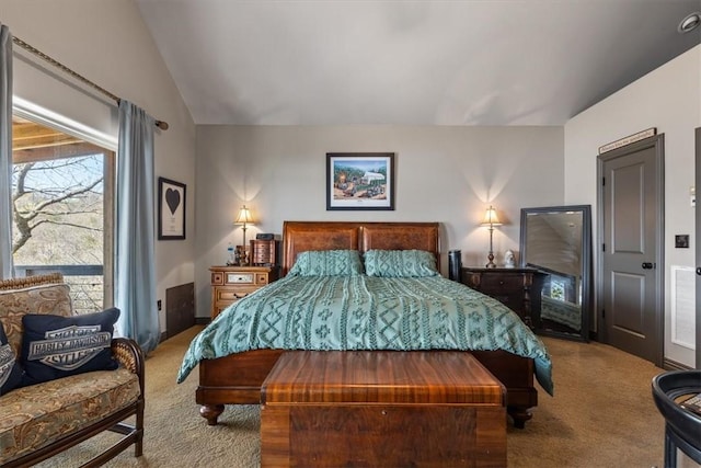 21413 Lakeview Dr, Garfield, AR 72732 - carpeted bedroom with vaulted ceiling