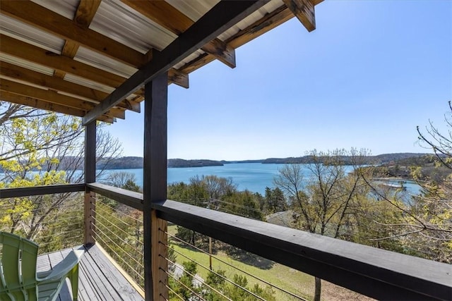 21413 Lakeview Dr, Garfield, AR 72732 - balcony with a water view