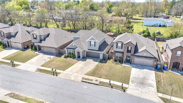 aerial view featuring a residential view