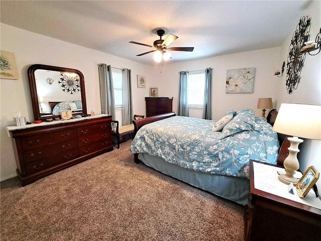 701 Crossbow Rd, Huntsville, AR 72740 - bedroom with carpet flooring and ceiling fan