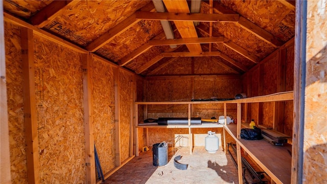 view of storage room