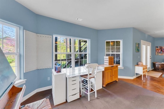 1402 NE Fairwinds Dr, Bentonville, AR 72712 - home office with baseboards and visible vents