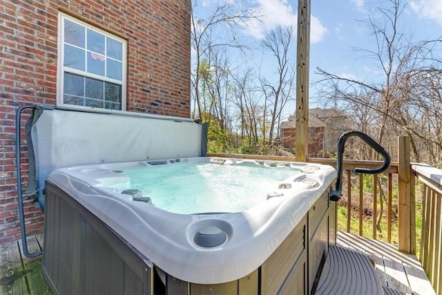 1402 NE Fairwinds Dr, Bentonville, AR 72712 - deck featuring a hot tub
