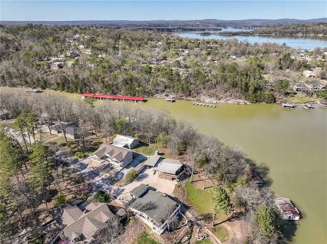 16446 Pin Oak Ln, Rogers, AR 72756 - birds eye view of property with a residential view and a water view