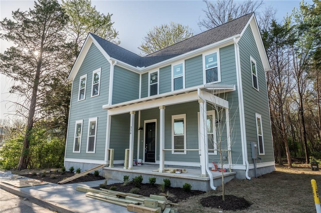 view of front of house featuring a porch