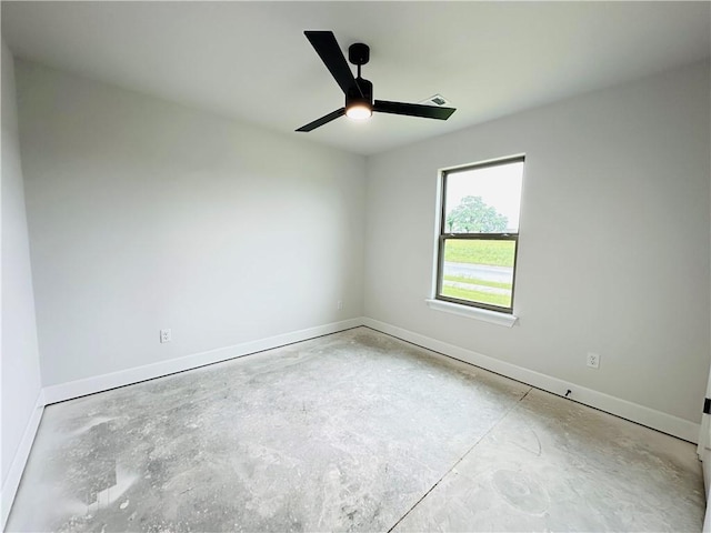 6405 NW Harley St, Bentonville, AR 72713 - unfurnished room featuring concrete flooring and ceiling fan