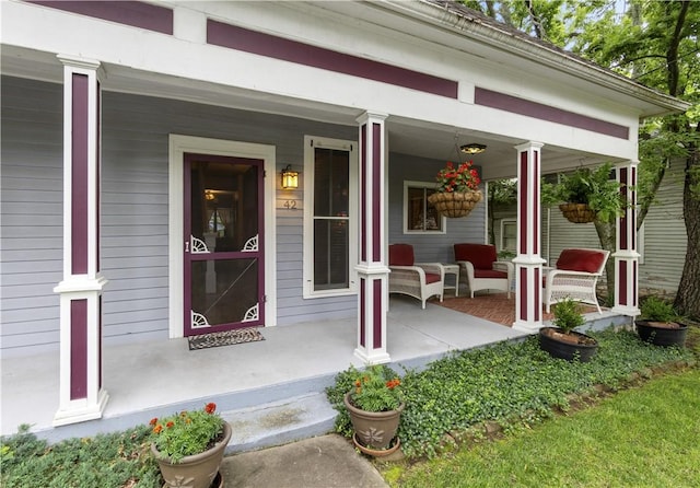 42 Vaughn St, Eureka Springs, AR 72632 - view of exterior entry with covered porch