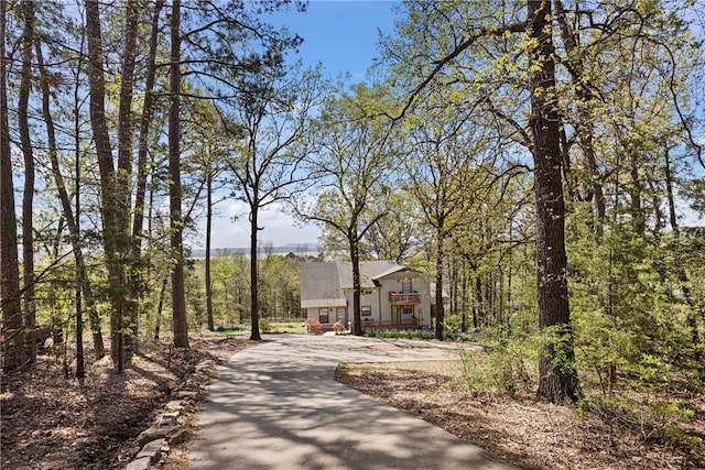 view of home's community featuring driveway