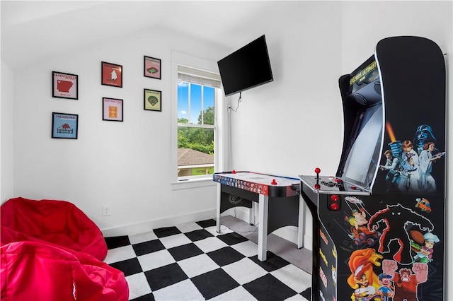 328 Martin Luther King Jr Blvd, Fayetteville, AR 72701 - game room featuring lofted ceiling and baseboards