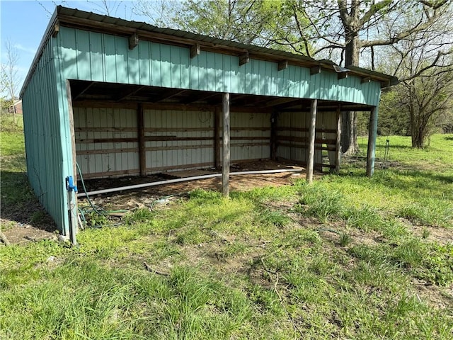 11161 S Old Cincinnati Rd, Lincoln, AR 72744 - view of pole building featuring a detached carport