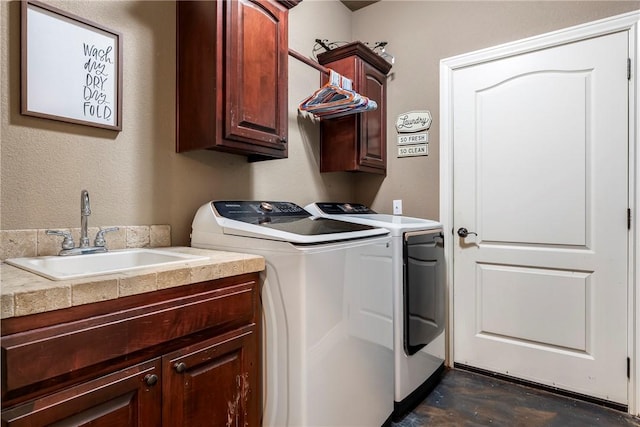 3512 Hamm Ln, Springdale, AR 72762 - laundry room with cabinet space and washing machine and clothes dryer