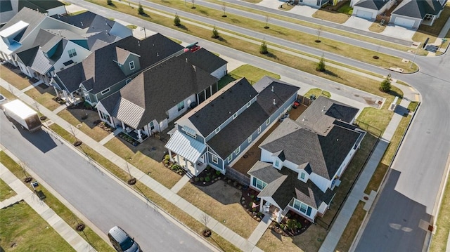 aerial perspective of suburban area