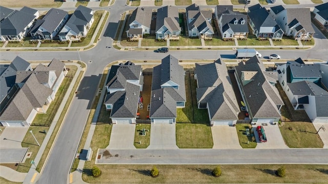 aerial view of residential area